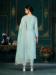 Picture of Cotton Light Steel Blue Straight Cut Salwar Kameez