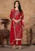 Picture of Amazing Cotton Dark Red Straight Cut Salwar Kameez