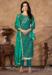 Picture of Taking Cotton Teal Straight Cut Salwar Kameez