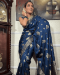 Picture of Bewitching Silk Dark Slate Blue Saree