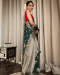 Picture of Wonderful Silk Dark Slate Grey Saree