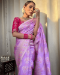 Picture of Fine Silk Medium Orchid Saree