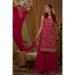 Picture of Marvelous Georgette Maroon Straight Cut Salwar Kameez