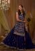 Picture of Georgette Midnight Blue Straight Cut Salwar Kameez