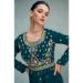 Picture of Sublime Georgette Teal Anarkali Salwar Kameez