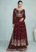 Picture of Pretty Georgette Maroon Anarkali Salwar Kameez