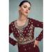 Picture of Pretty Georgette Maroon Anarkali Salwar Kameez