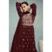 Picture of Beautiful Georgette Maroon Anarkali Salwar Kameez