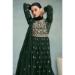 Picture of Well Formed Georgette Sea Green Anarkali Salwar Kameez