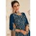 Picture of Georgette Midnight Blue Straight Cut Salwar Kameez