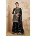 Picture of Exquisite Georgette Black Straight Cut Salwar Kameez