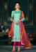 Picture of Medium Aqua Marine Straight Cut Salwar Kameez