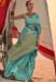 Picture of Bewitching Satin Cadet Blue Saree