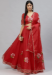 Picture of Rayon & Organza Red Readymade Lehenga Choli