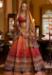 Picture of Delightful Silk Indian Red Lehenga Choli