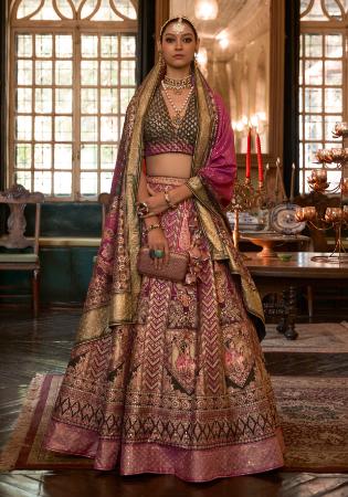 Picture of Fine Silk Brown Lehenga Choli