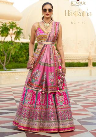 Picture of Superb Silk Rosy Brown Lehenga Choli