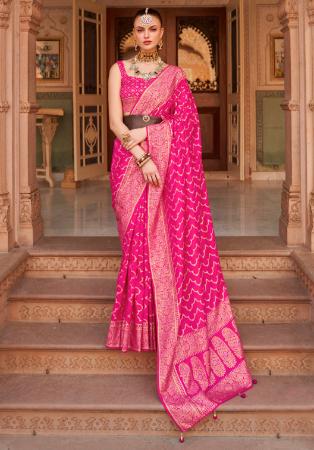 Picture of Grand Silk Deep Pink Saree