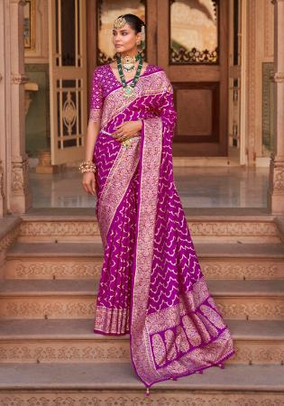 Picture of Sublime Silk Purple Saree