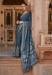 Picture of Excellent Silk Dark Slate Grey Saree