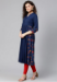 Picture of Radiant Rayon Navy Blue Kurtis & Tunic