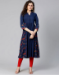 Picture of Radiant Rayon Navy Blue Kurtis & Tunic