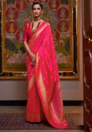 Picture of Lovely Silk Light Pink Saree