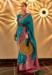 Picture of Comely Silk Teal Saree