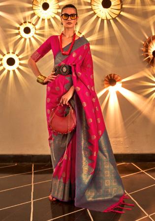 Picture of Wonderful Silk Deep Pink Saree