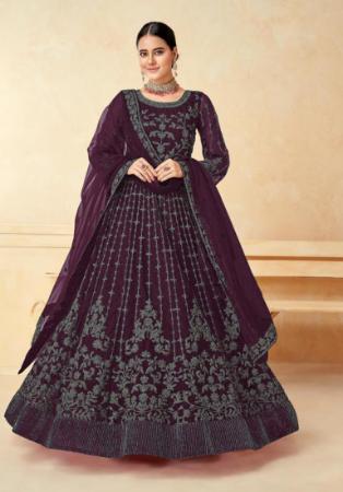 Picture of Superb Net Black Straight Cut Salwar Kameez