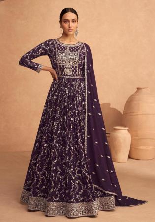 Picture of Fascinating Georgette Black Straight Cut Salwar Kameez