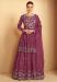 Picture of Georgette Hot Pink Straight Cut Salwar Kameez