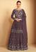 Picture of Georgette Dim Gray Straight Cut Salwar Kameez