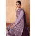 Picture of Elegant Georgette Plum Straight Cut Salwar Kameez