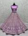 Picture of Shapely Net Medium Purple Lehenga Choli