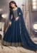 Picture of Bewitching Silk Midnight Blue Anarkali Salwar Kameez