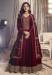 Picture of Ideal Silk Maroon Anarkali Salwar Kameez