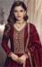 Picture of Ideal Silk Maroon Anarkali Salwar Kameez