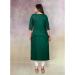 Picture of Graceful Rayon Forest Green Kurtis & Tunic