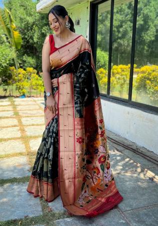 Picture of Taking Silk Black Saree