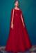 Picture of Admirable Silk Dark Red Readymade Gown