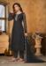 Picture of Well Formed Net Dim Gray Straight Cut Salwar Kameez