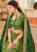 Picture of Beautiful Silk Dark Olive Green Lehenga Choli