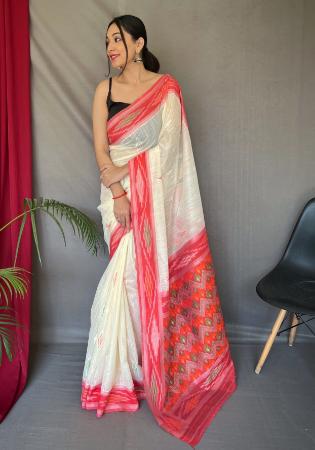 Picture of Nice Linen White Saree