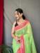 Picture of Taking Linen Light Green Saree