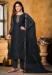 Picture of Marvelous Net Black Straight Cut Salwar Kameez