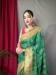 Picture of Appealing Silk Dark Sea Green Saree