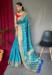 Picture of Amazing Silk Dark Turquoise Saree