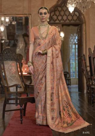 Picture of Alluring Georgette Rosy Brown Saree