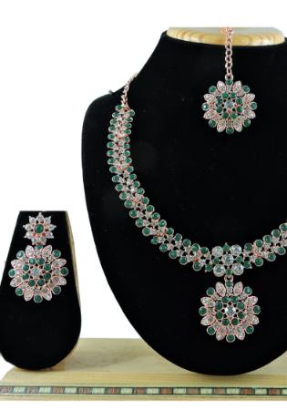 Picture of Marvelous Dark Sea Green Necklace Set